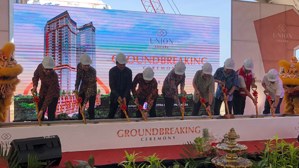 Groundbreaking Union Square, Office and Residences Twin Tower Proyek  Properti Terbaru di Harbour Bay Downtown Batam 