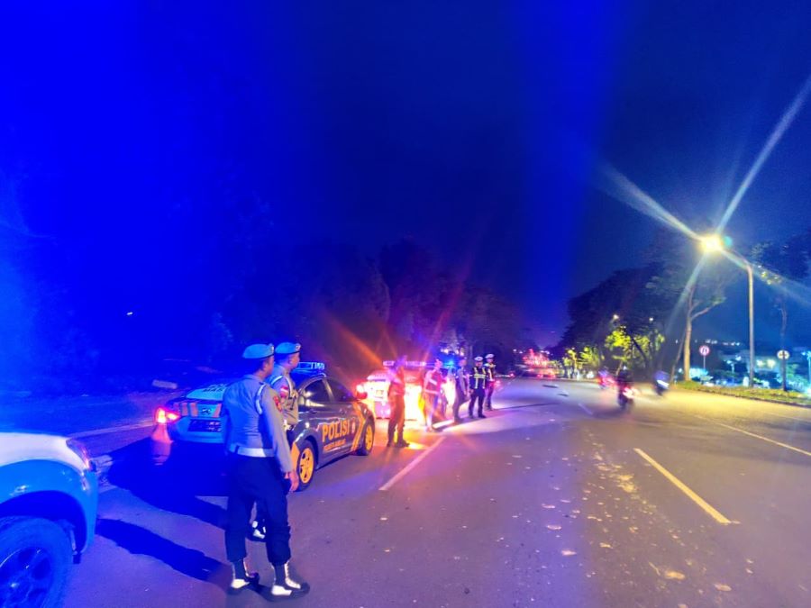 Jaga Batam Tetap Aman, Satlantas Barelang Gelar Patroli Malam di 8 Titik Rawan