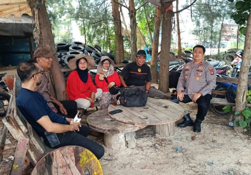 Polsek Bengkong Ingatkan Nelayan Waspadai Perubahan Cuaca Ekstrem