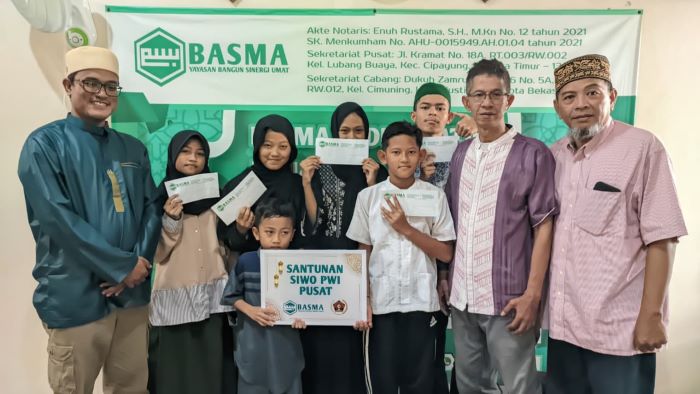 Momen Haru di BASMA: SIWO PWI Pusat Datang Bawa Santunan, Senyum Anak Yatim Pun Mengembang