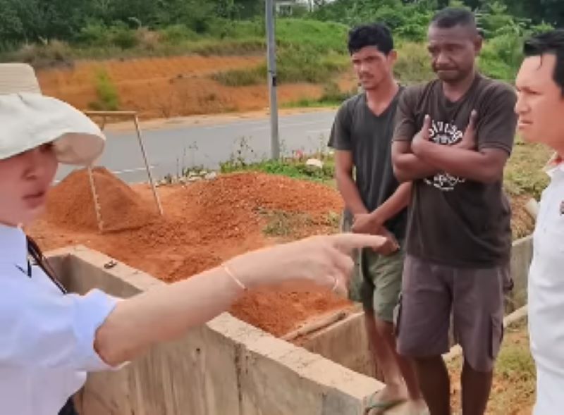 Viral! Li Claudia Chandra Marah Besar Pergoki Tambang Pasir Ilegal Dekat Bandara Hang Nadim