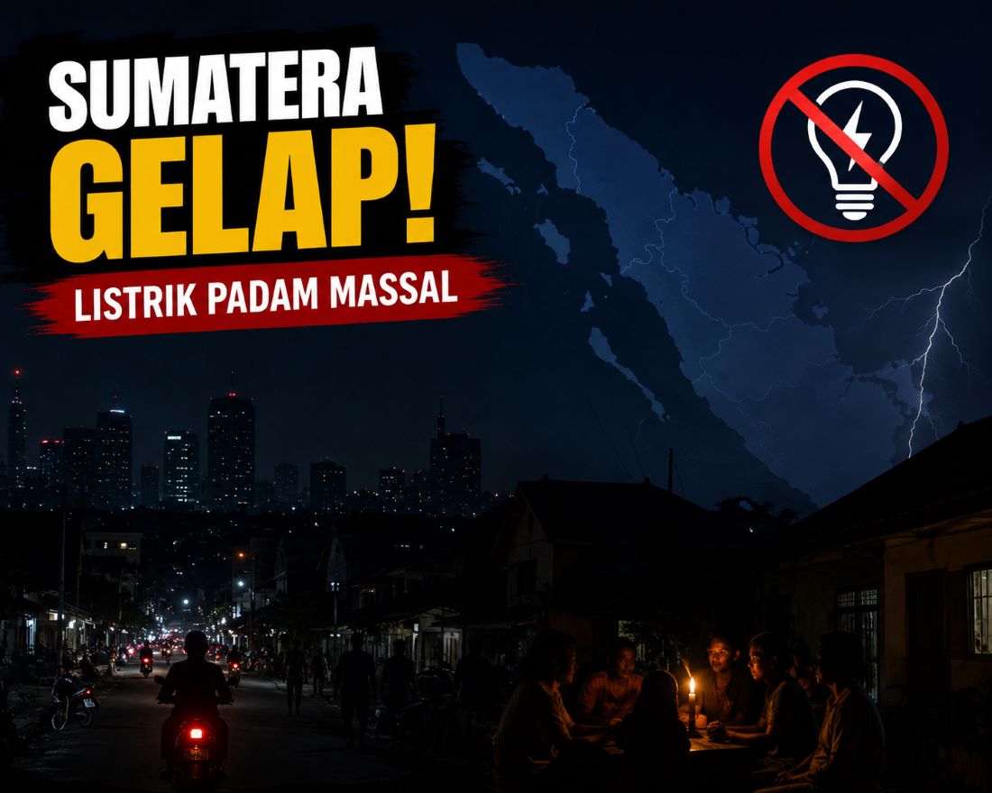 Blackout Massal Sumatera! Listrik Padam 7,5 Jam, Jutaan Warga Gelap Gulita, Lilin Sampai Langka