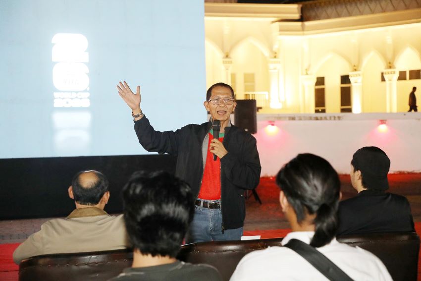 amsakar ikut nobar bersama warga Nobar Piala Dunia Bersama Amsakar Dibanjiri Warga, Suasana Museum Raja Ali Haji Bak Stadion
