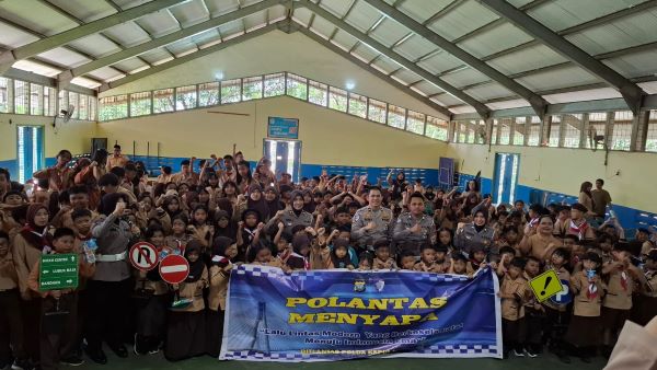 Polantas Masuk Sekolah! Polda Kepri Tanamkan Budaya Tertib Lalu Lintas Sejak Usia Dini