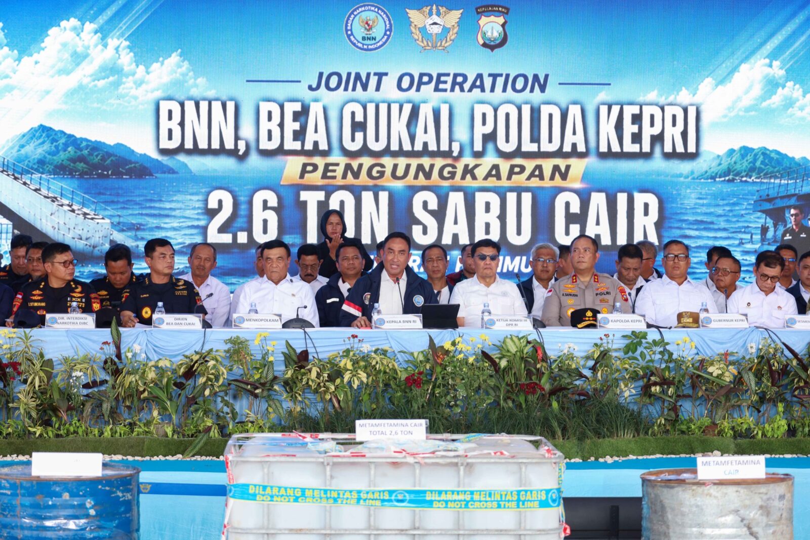 Geger! 2,6 Ton Sabu Cair Disita di Karimun, BNN Sebut Selamatkan 14,1 Juta Jiwa
