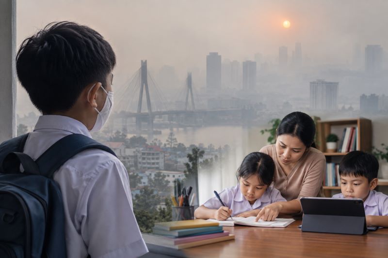 Kabut Asap Batam Makin Mengkhawatirkan, Siswa PAUD hingga SMP Mulai Belajar dari Rumah Hari Ini