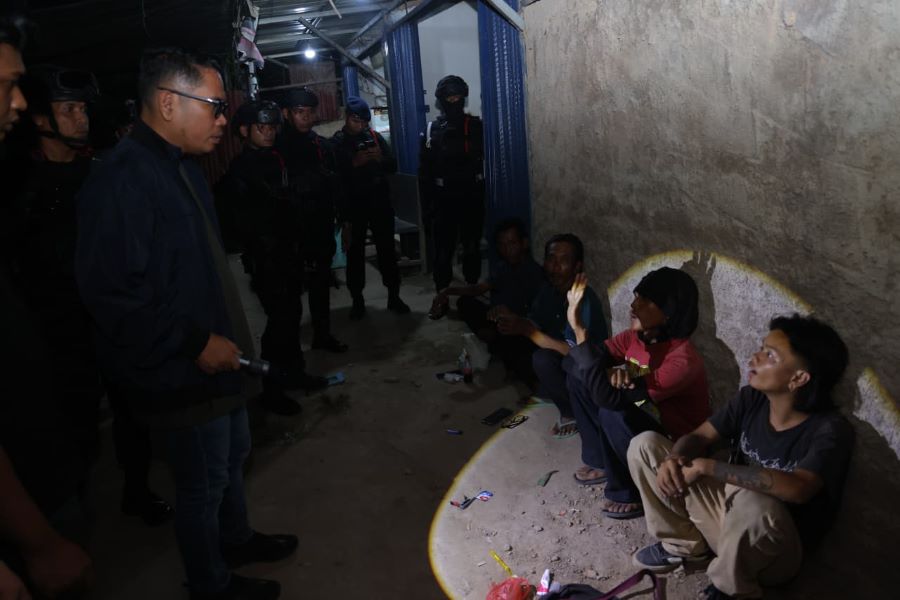 Razia Kampung Madani Batam, Polisi Amankan 114 Orang: 108 Positif Tes Urine